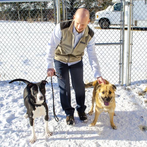 Brandon Mustful and dogs