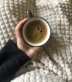 Coffee and blanket