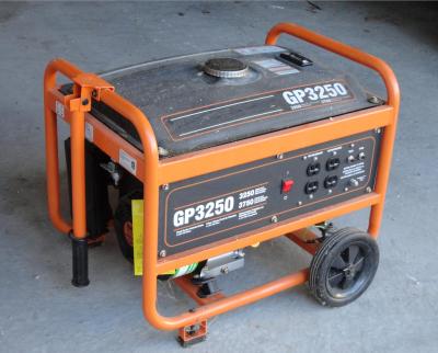 Image of a generator on a concrete floor